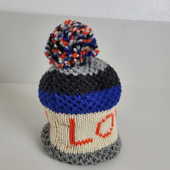 5/$25 ZARA KNIT HAT W LOVE YOU GRAPHICS & POM - Picture 3 of 7